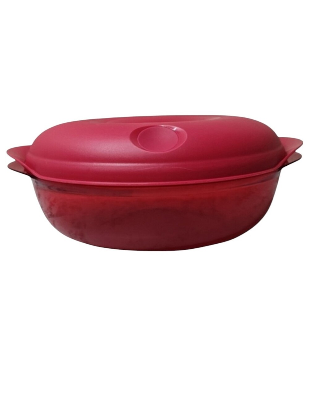 Tupperware 2.0L Micro-Fix Casserole Dish Red Vented Lid Microwave Cookware